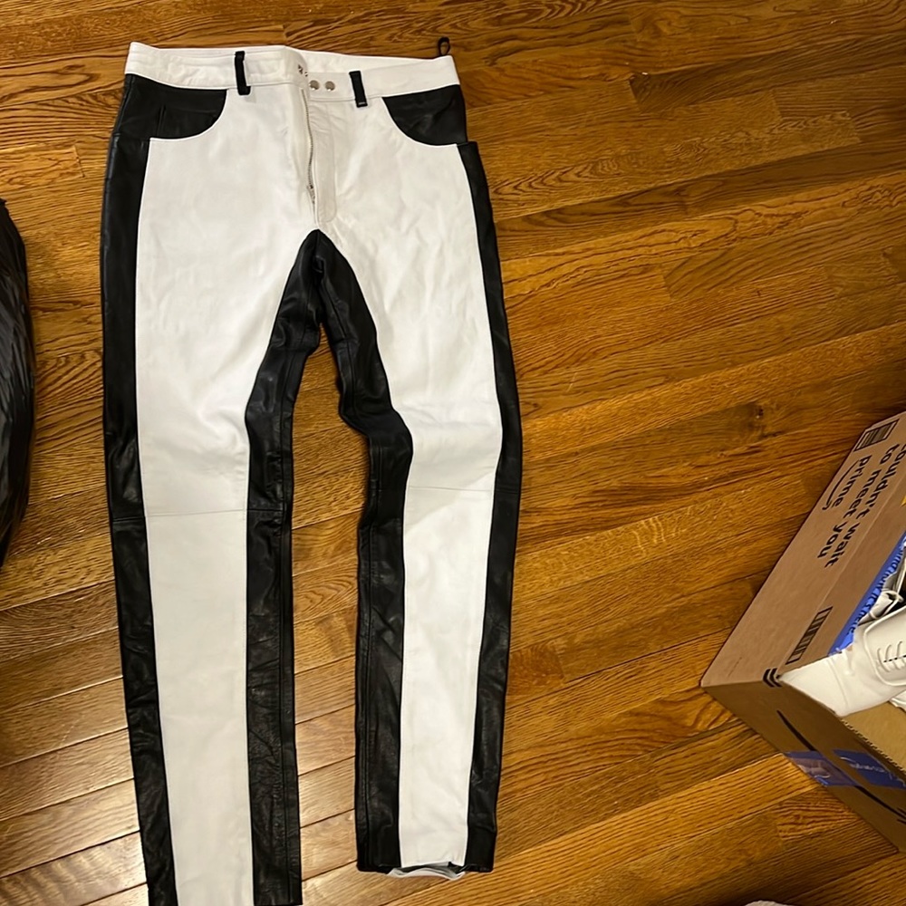 The urban tannery pants leather men pants